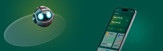 Background image of the hero section within the Green Bisquit trading platform